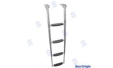 AISI 316 Stainless Steel Telescopic Ladder 4 Steps | Recmar