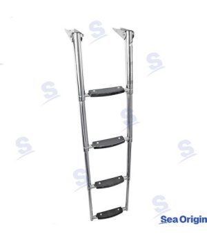 AISI 316 Stainless Steel Telescopic Ladder 4 Steps | Recmar
