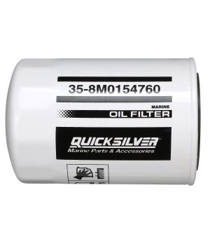 Filtro aceite Quicksilver 8M0154760 compatible con diversos motores marinosFiltro aceite Quicksilver 8M0154760. Compatible con m
