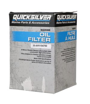 Filtro aceite Quicksilver 8M0154760 compatible con diversos motores marinosFiltro aceite Quicksilver 8M0154760. Compatible con m