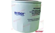 Filtro Benzina Generico 10 Micron 3-3/4 REC35-802893Q01Filtra il carburante sui motori MerCruiser 4.3L, 5.0L, 5.7L, 6.2L e 7.4L 