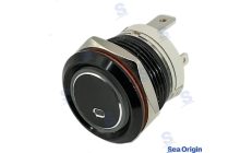 Interruptor ALU Preto 20A (ON)-OFF AzulInterruptor ALU Preto 20A (ON)-OFF Azul. Peça náutica da marca Recmar. Referência: SEA602