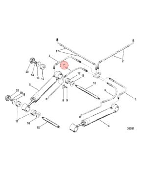 Latiguillo Trim 32-864588Para motores MerCruiser BRAVO ONE, BRAVO TWO, BRAVO THREE, BRAVO XR ONE, BRAVO XR SPORT y BRAVO XR THRE