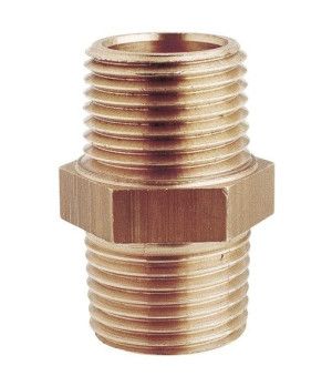 DOUBLE SCREW NIPPLE BRONZE 1/2"
