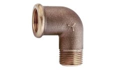 Codo Macho/hembra Bronce 1" GS30663 nautico