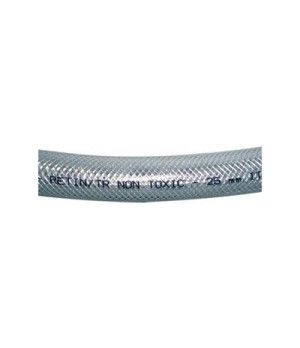 MANGUERA RETIN/TR 12x17 (100 m)De PVC transparente ideal para distribución de agua y líquidos alimentarios reforzada con hilos s
