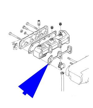 Junta Colector Escape Yanmar 121450-13251 YAN121450-13251 - vista detalle