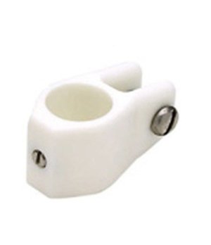 ABRAZADERA TOLDO NYLON BLANCO 19 MM. (PACK DE 2)