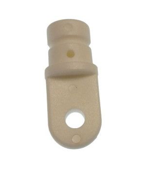 TERMINAL MACHO  NYLON BLANCO 16 MM. (PACK DE 2)