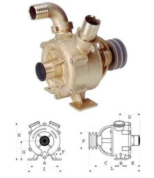 Bomba Mecanica 70mm GS20204 nautico