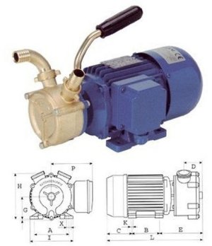 BOMBA ELECTRICA 24V  53L/min