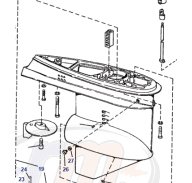 J/E Lower Drive V6 Hydraulic Shift (1976-78)