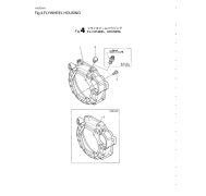 Flywheel Housing Yanmar 1GM10 · Section 4 del despiece