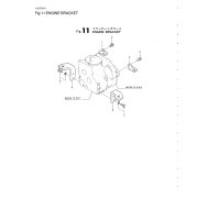 Engine Bracket Yanmar 1GM10 · Section 11 del despiece