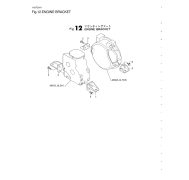 Engine Bracket Yanmar 1GM10 · Section 12 del despiece