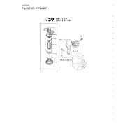 Fuel Strainer Yanmar 1GM10 · Section 39 del despiece