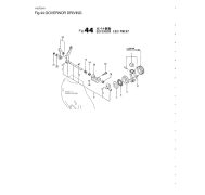 Governor Driving Yanmar 1GM10 · Section 44 del despiece