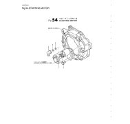 Motor de Partida Yanmar 1GM10 · Seção 54 del despiece