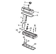 Culata y Tapa de Válvulas Motor 3.0L / 4.1L | Repuestos Marinos