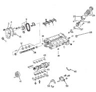 Block, Pistons and Crankshaft Engine 5.0L / 5.7L V8 | Marine Spare Parts