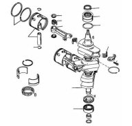 Éclaté Mercury Moteur 2T 65-90 CV Clásico
