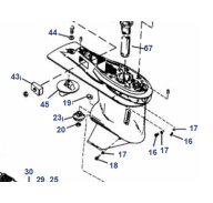 Mercury Unterwasserteil 30-125 PS 3-4 Zyl