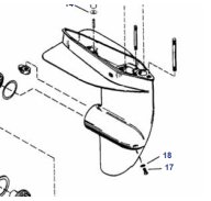 Éclaté Mercury Embase 3.9-9.8 CV 2T 1975-86