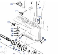 Mercury Unterwasserteil V6 65-225 PS 2T | Ersatzteile