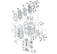 Despiece Yamaha 2T Motor E40X | Peças Náuticas