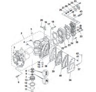 Yamaha 2T Engine Breakdown E40G-40G-40J | Marine Parts