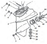 Yamaha Unterwasserteil 9.9-15HP