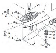 Éclaté Yamaha Embase 20-30HP | Pièces Marines