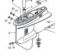 Éclaté Yamaha Embase 55HP