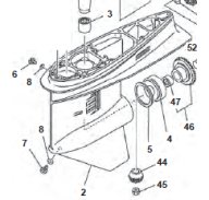 Éclaté Yamaha Embase 115-130HP | Pièces Marines