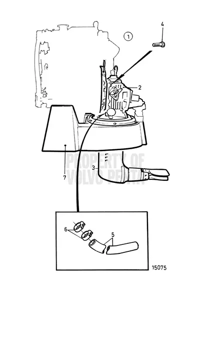 Diagrama de despiece S-Drive 120S-D Volvo Penta MD2030