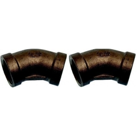 45º ELBOW BANDED AISI 316 1/2 (PACK 2