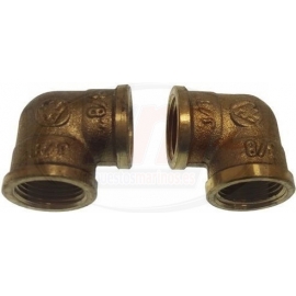 BRASS ELBOW H/H 1/2" (PACK 2)