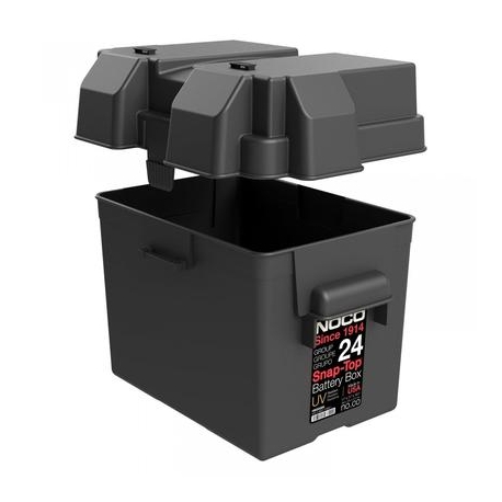 BATTERY BOX SNAP-TOP G-24 BLACK