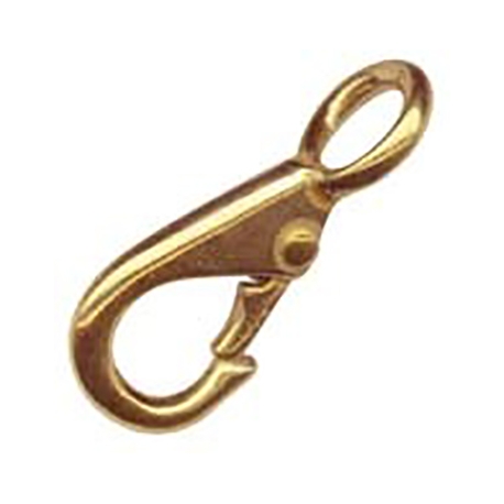 MOSQUETON BRONCE FIJO 82mm (Pack 10)