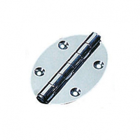 OVAL INOX HINGE 78X56 (PACK 2)