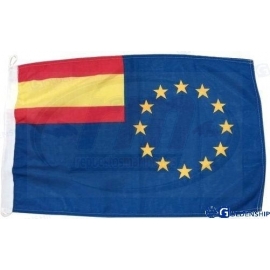 UNITED EUROPE/SPAIN FLAG 30X45