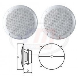INTEGRAL GRILL SPEAKERS 4" COAXIAL WHITE