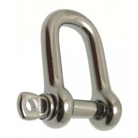 D SHACKLE, SCREW PIN 4MM (PACK 2)