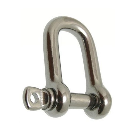 D SHACKLE, SCREW PIN 6MM (PACK 2)